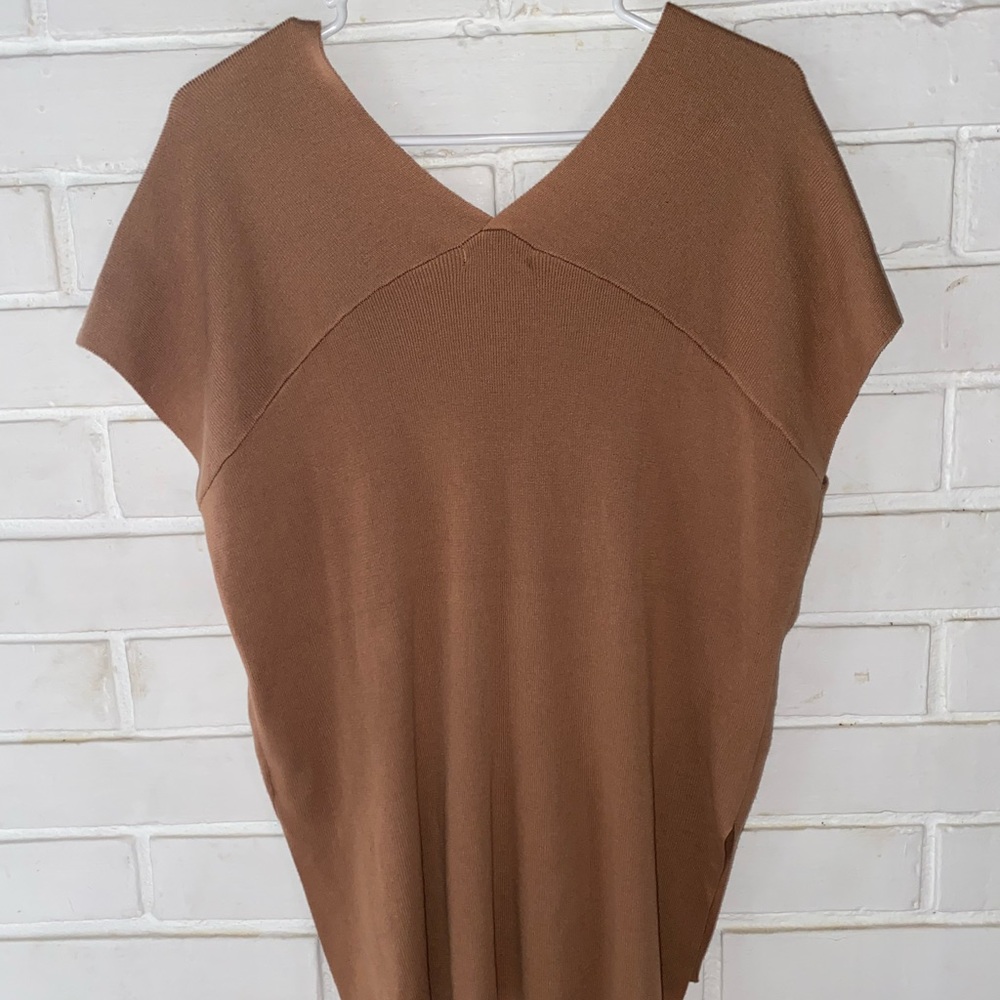 Brown Ribbed Sweater Vest - Picture 5 of 5